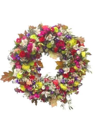 Coroncina di fiori assortiti (quantità base)